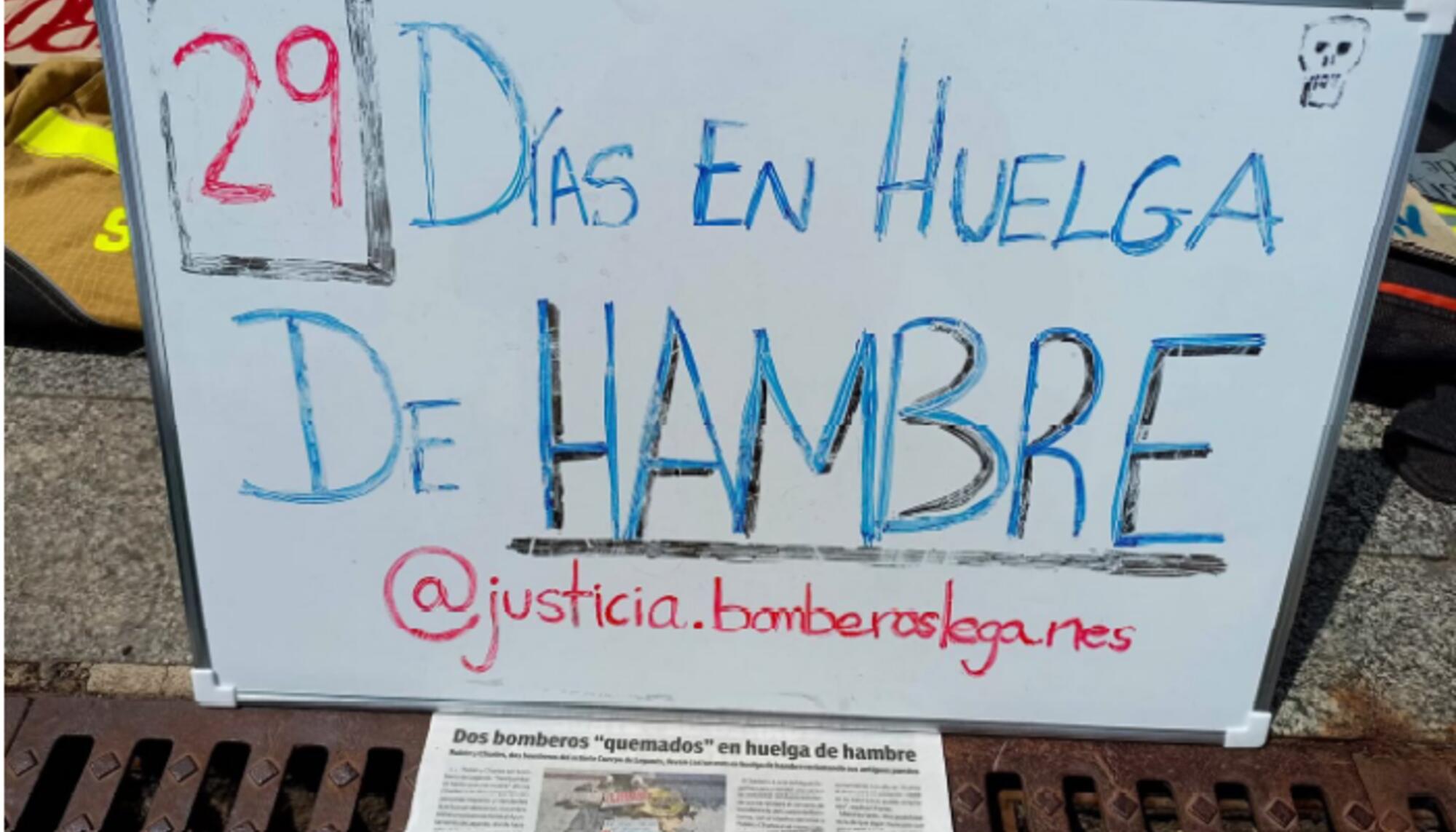bomberos leganes fin huelga de hambre